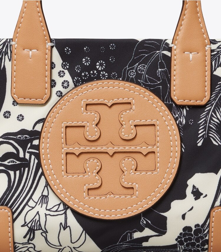 Tory Burch designer crossbody bags Ella Printed Mini Tote Bag in Muse 2 detail