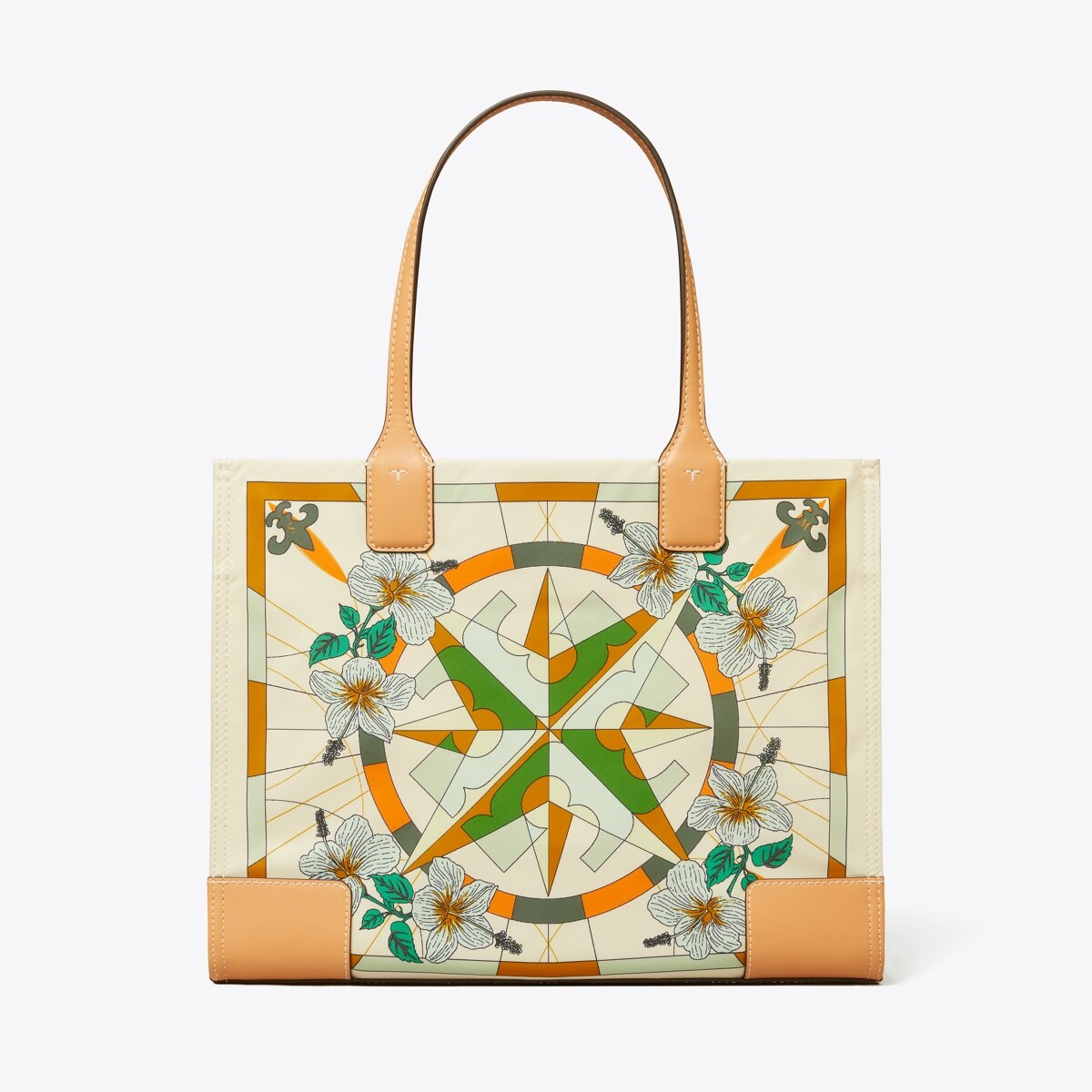 Tory Burch Ella top Floral printed Lyonnaise Tote 80990