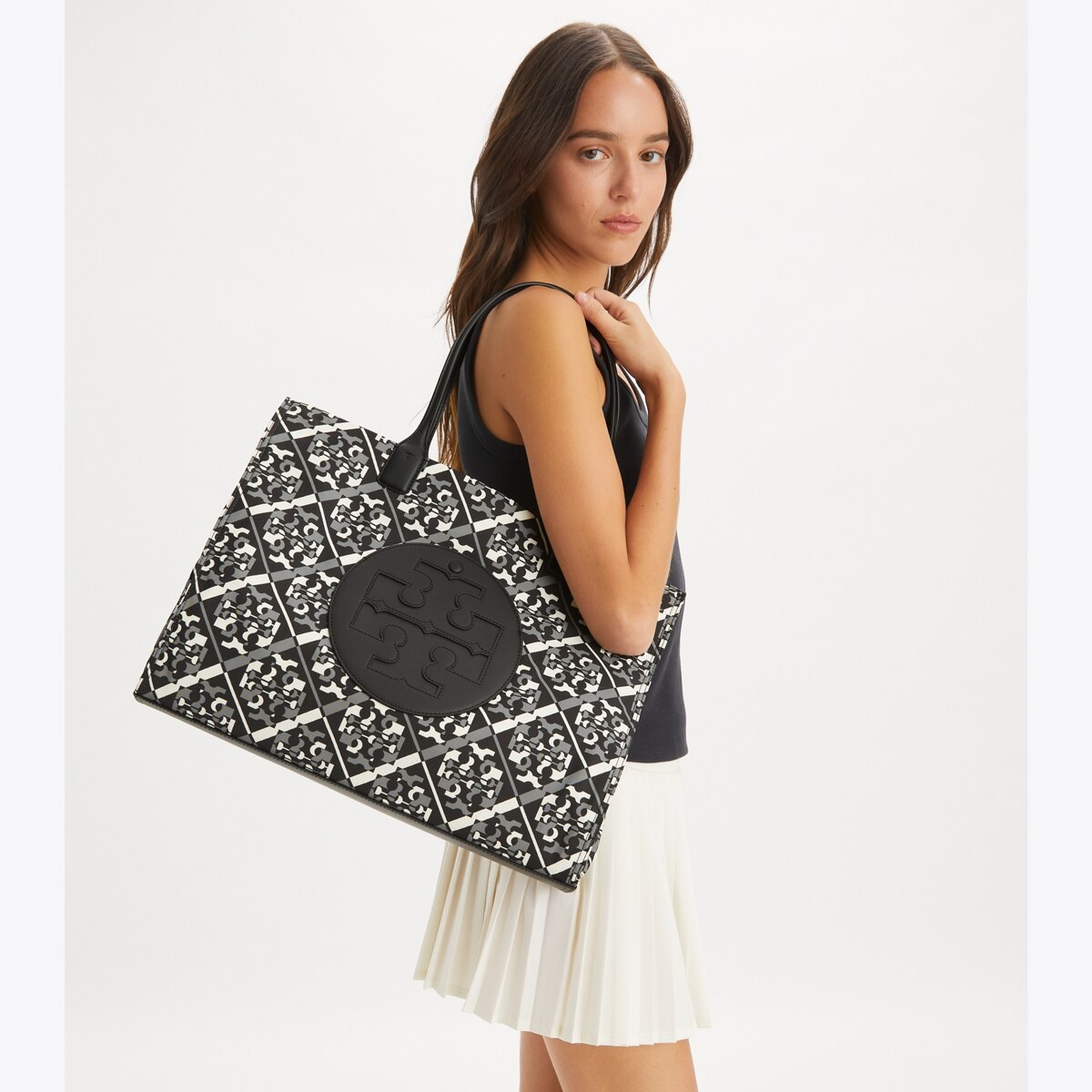 ★TORY BURCH★ELLA TOTE BAG★Prismatic Logo 164879 ella-printed-tote-angle.