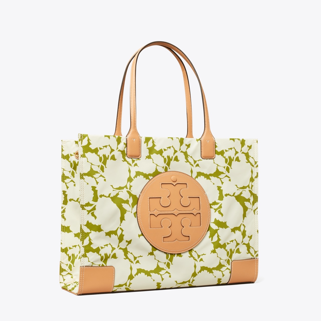 Tory Burch Ella Aster Pink Floral Print Nylon Leather Large Tote Bag N –  Design Her Boutique