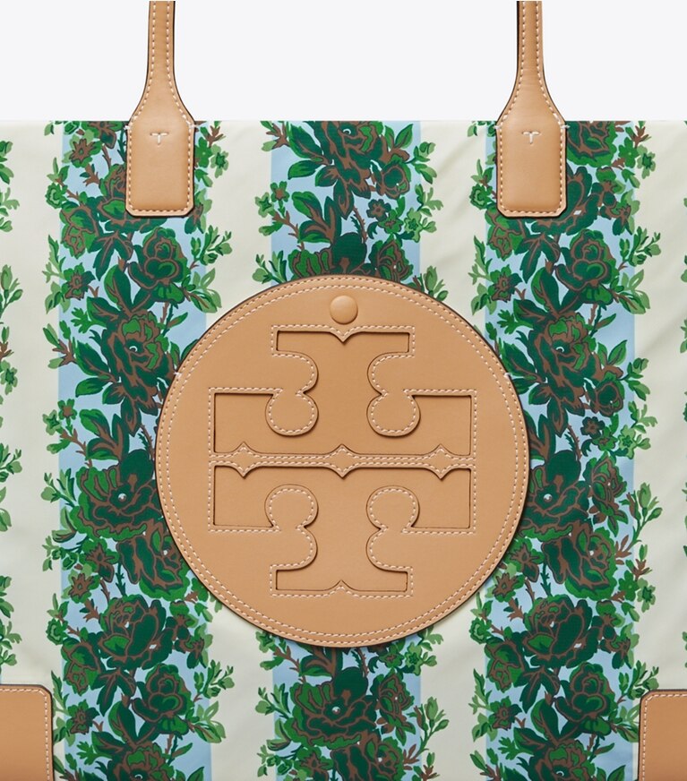 Tory Burch designer tote bags Ella Printed Tote in RAYURE FLEURIE angle