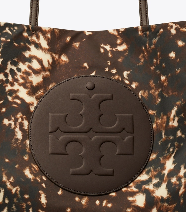 Tory Burch designer tote bags Ella Printed Tote in Fall Fawn detail