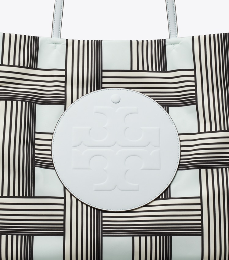 Tory Burch designer トートバッグ エラ プリント トートバッグ in Block Print Blue ディテール