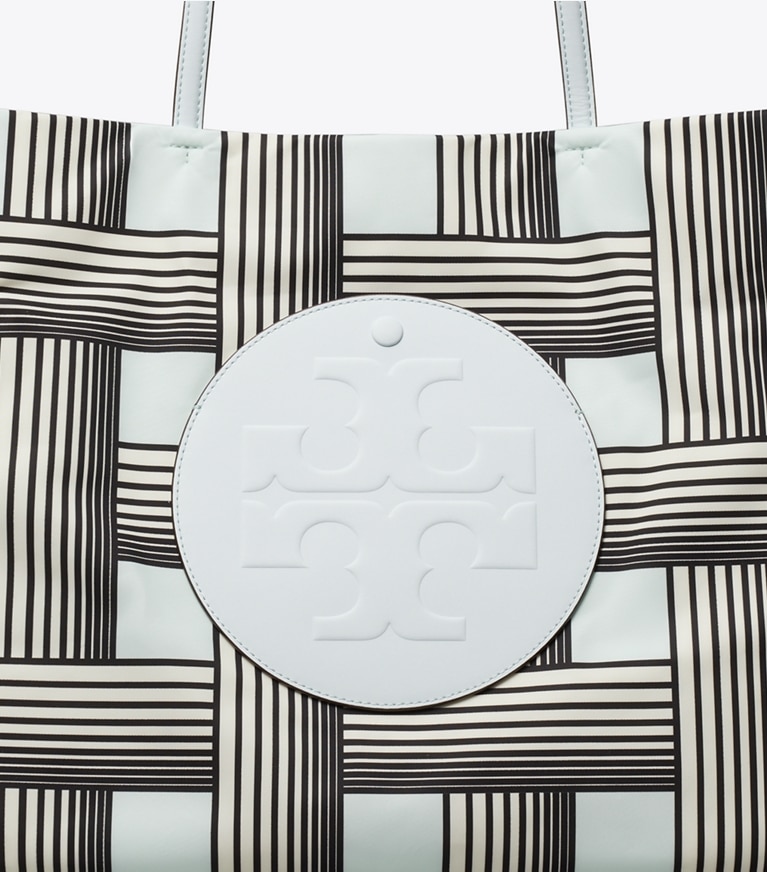 Tory Burch designer トートバッグ エラ プリント トートバッグ in Block Print Blue ディテール