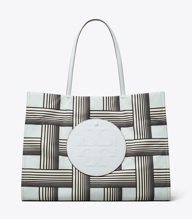 Tory Burch designer トートバッグ エラ プリント トートバッグ in Block Print Blue front