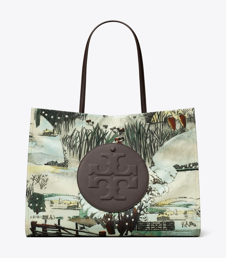 Tory Burch designer tote bags Ella Printed Tote in Forest Print front