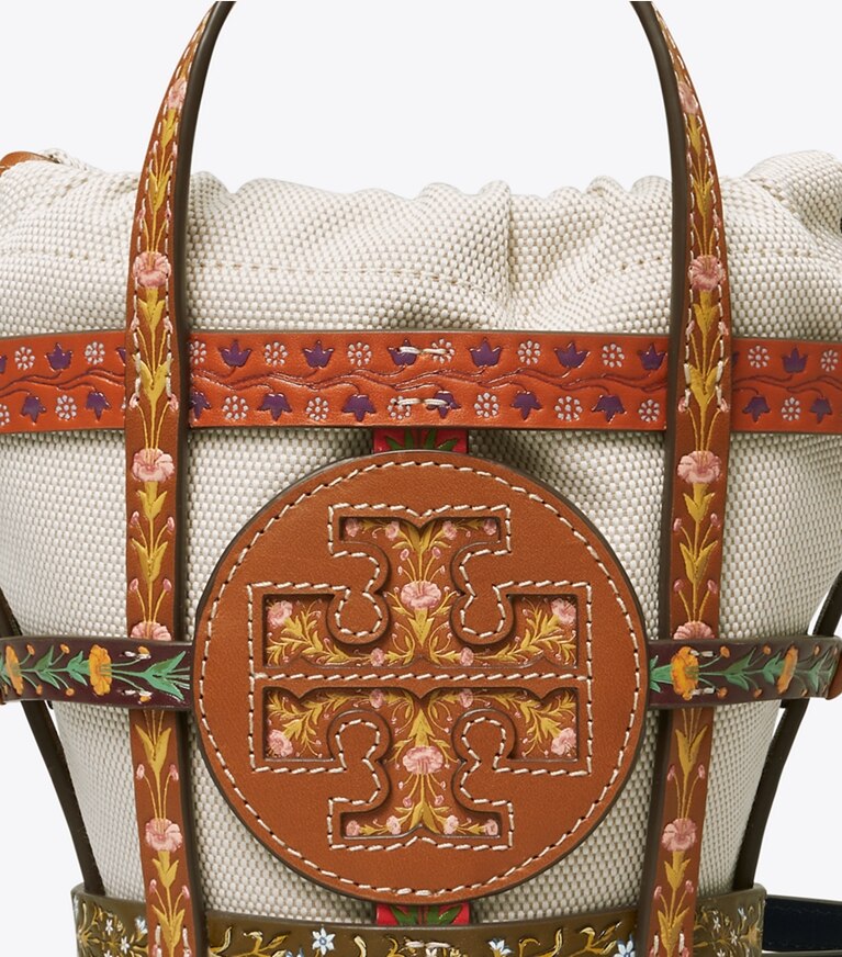 Tory Burch designer crossbody bags Ella Ribbon Micro Basket in MULTI angle