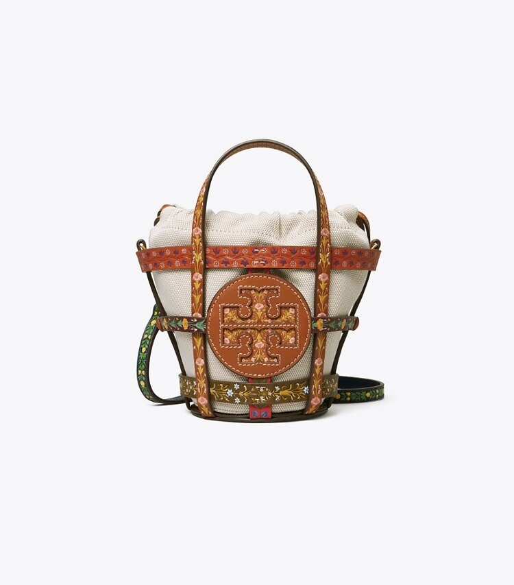 Tory Burch designer crossbody bags Ella Ribbon Micro Basket in MULTI front