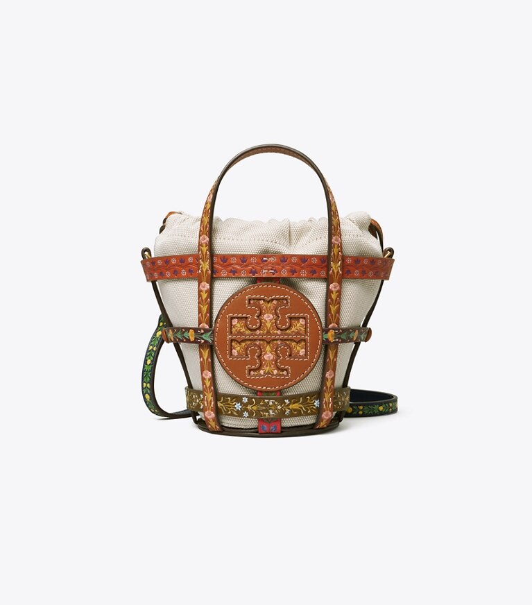 Tory Burch designer crossbody bags Ella Ribbon Micro Basket in MULTI angle