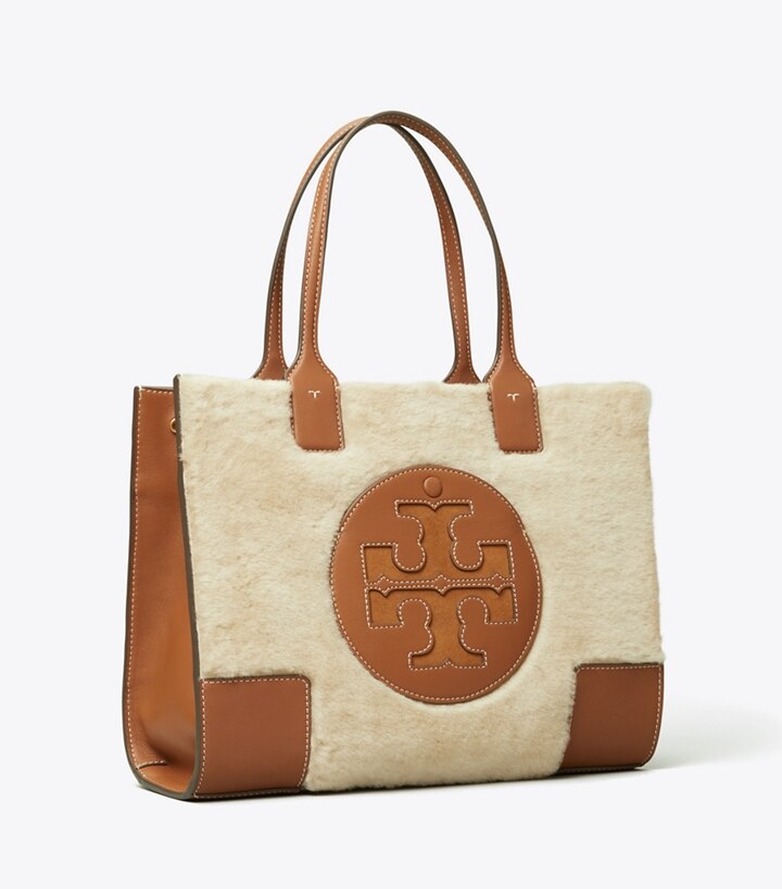 ella shearling tote bag