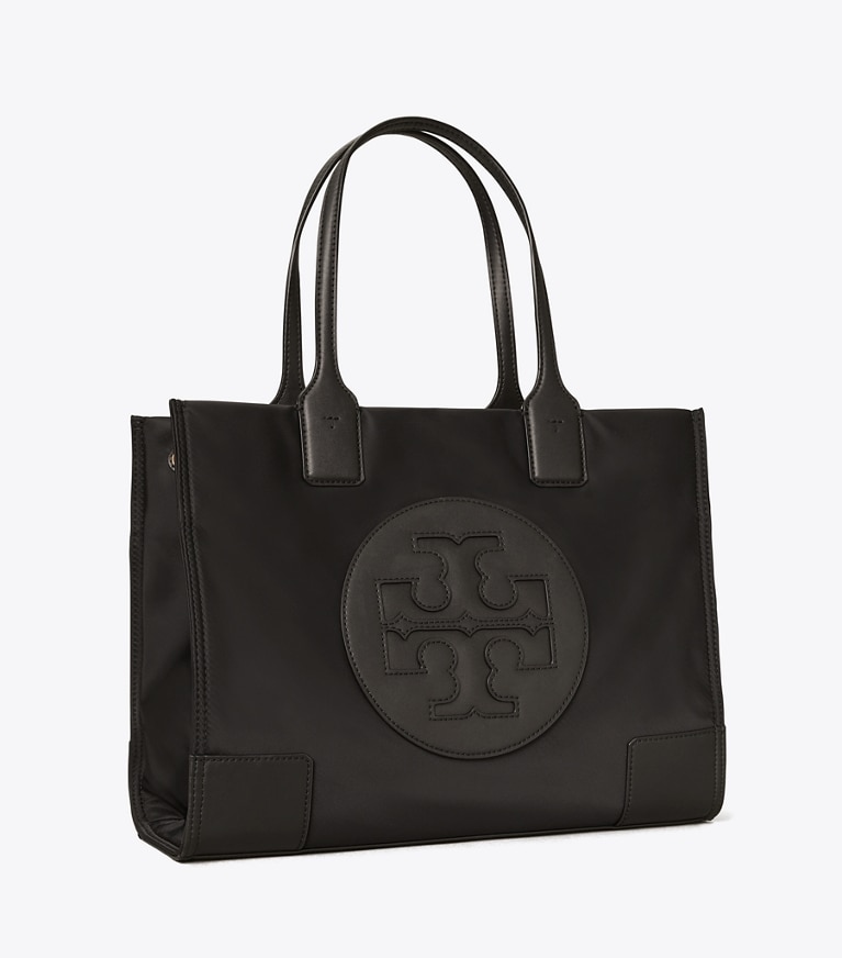 Tory Burch designer crossbody bags Ella Small Tote Bag in Black angle