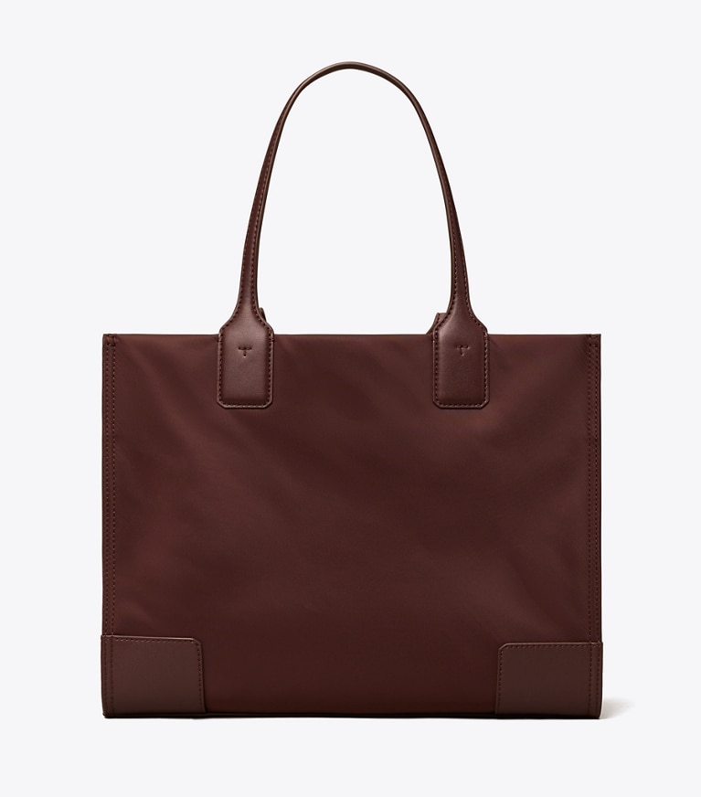 Tory Burch designer crossbody bags Ella Small Tote Bag in TEMPRANILLO angle