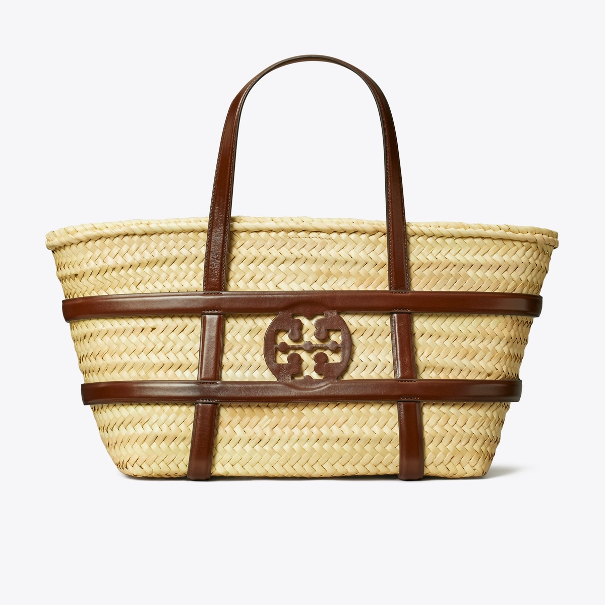 トートバッグ Tory Burch Ella' Bucket Bag In Beige Straw Ella Straw Basket: Women's Designer Tote Bags | Tory Burch
