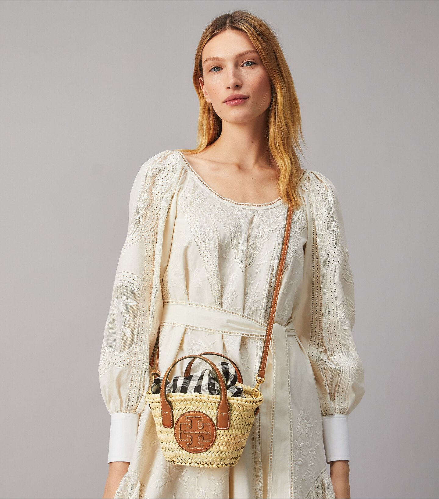 Ella Straw Basket Micro Tote Bag