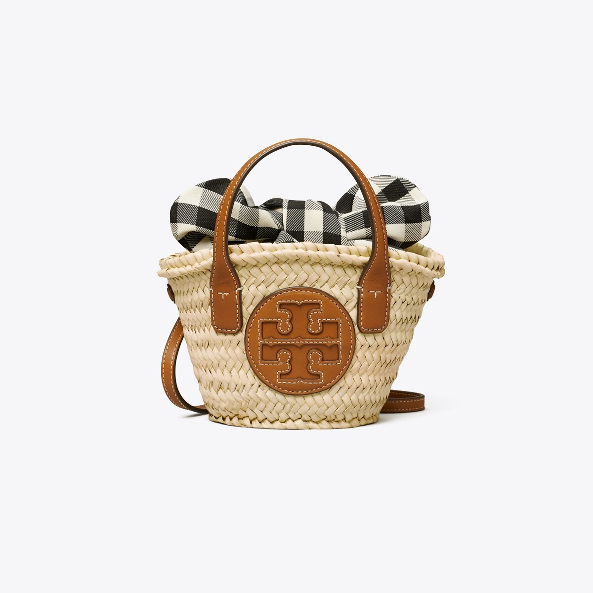 ★TORY BURCH★Ella Straw Micro Basket かごバッグ【完売前に】 Ella Straw Basket Micro Tote Bag: Women's Designer Crossbody