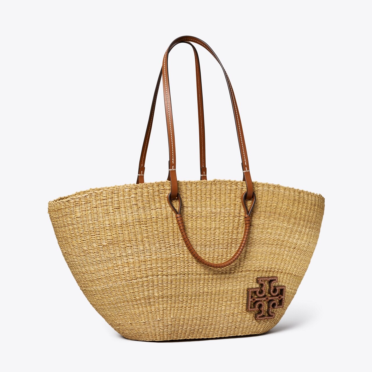 Tory Burch Mcgraw Straw Tote in Natural