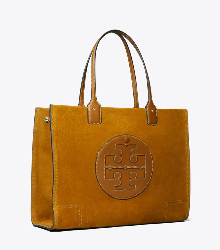 Tory burch farrah online suede tote