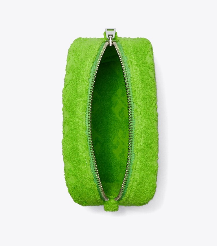 Tory Burch designer Ella Terry Pouch in Bright Fern overhead