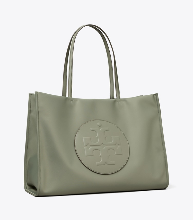 Tory Burch designer tote bags Ella Tote in Stone angle