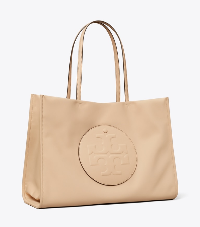 Tory Burch designer tote bags Ella Tote in Rose Silk angle