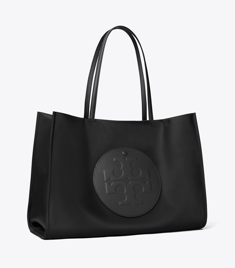 Tory Burch designer tote bags Ella Tote in Black angle