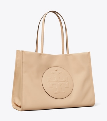 Tory Burch designer tote bags Ella Tote Bag in Rose Silk angle