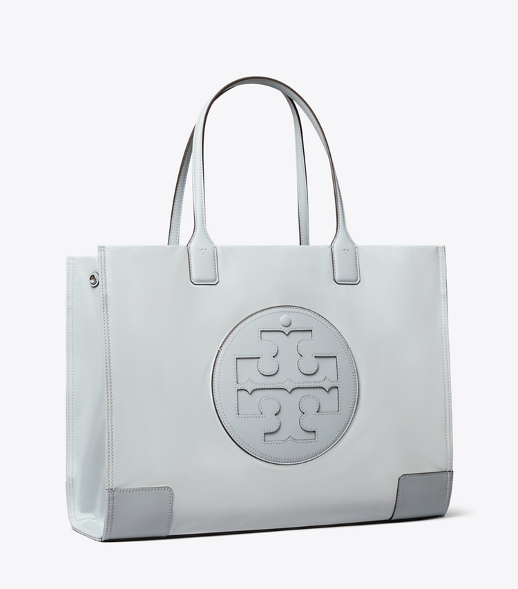 Tory Burch designer tote bags Ella Tote Bag in Powder Blue angle