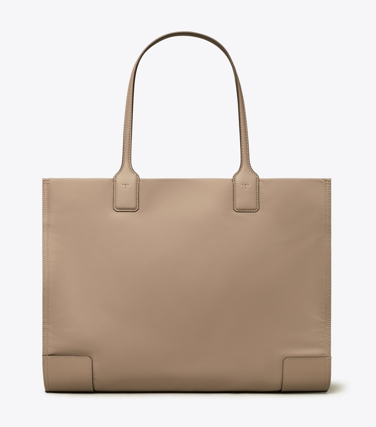 Tory Burch designer tote bags Ella Tote Bag in Gray Heron angle