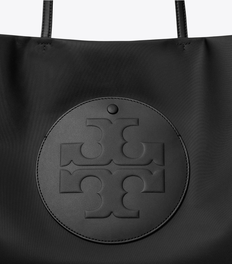 Tory Burch designer tote bags Ella Tote Bag in Black angle