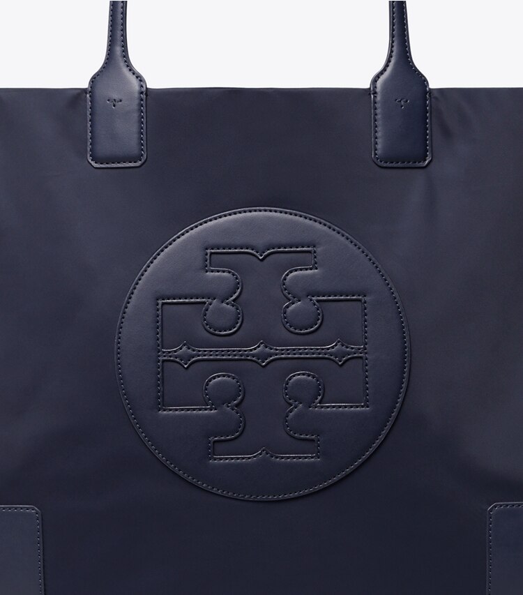 Tory Burch designer borse shopping Ella Tote Bag in Tory Navy dettaglio