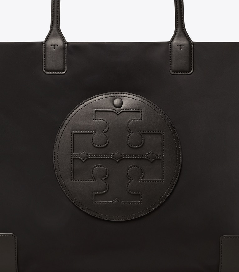 Tory Burch designer tote bags Ella Tote Bag in Black angle