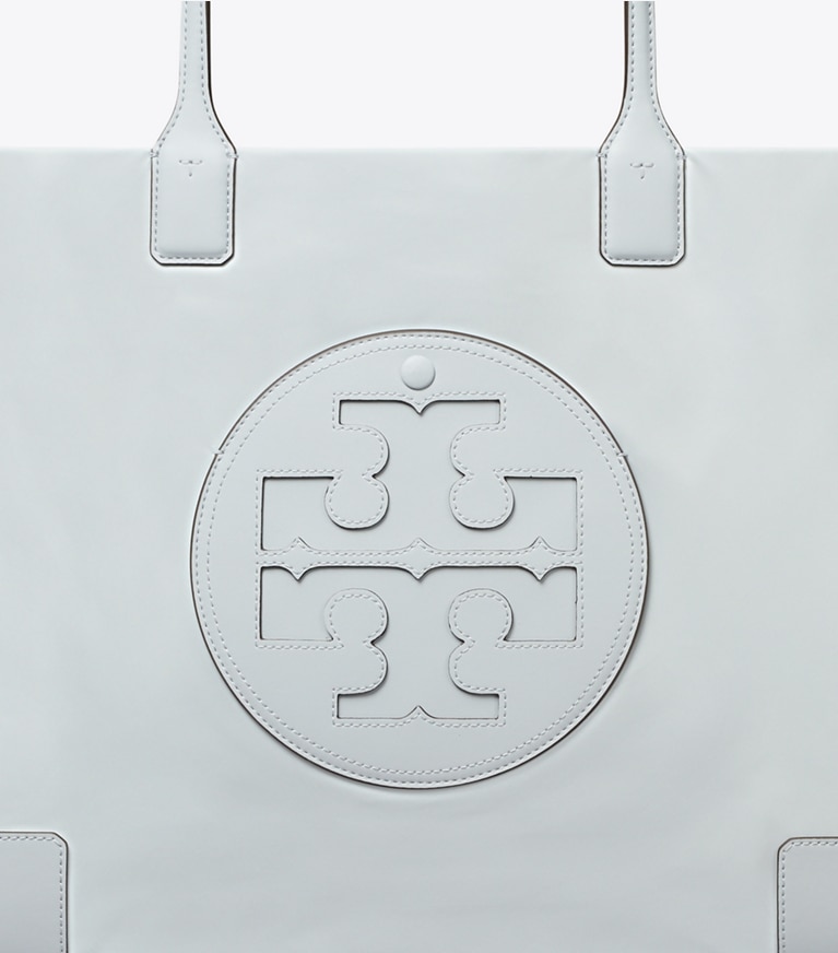 Tory Burch designer tote bags Ella Tote Bag in Powder Blue angle