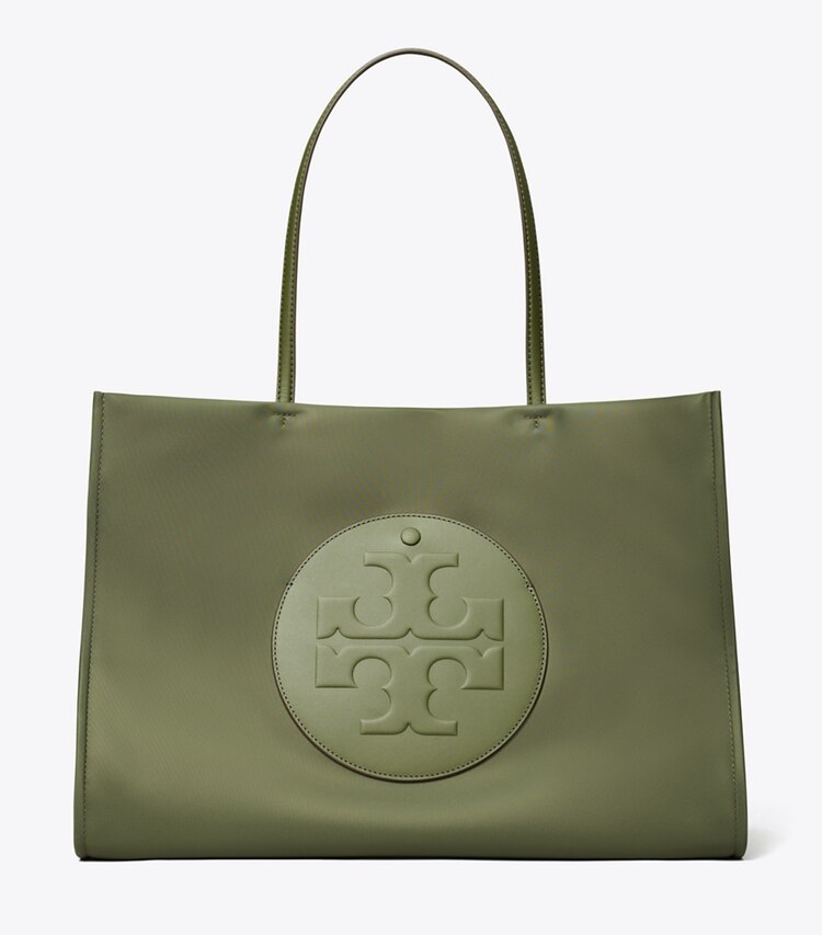 Tory Burch designer tote bags Ella Tote Bag in Olive Green front