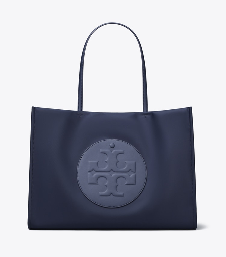 Tory Burch designer tote bags Ella Tote Bag in New Navy front