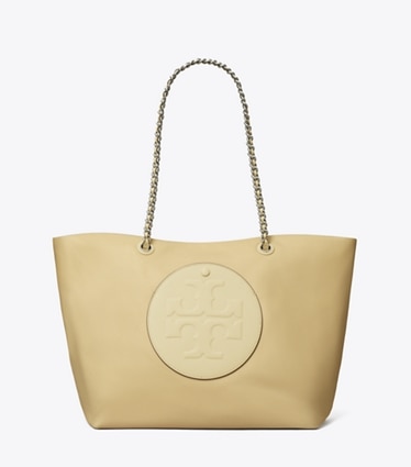 Tory Burch designer tote bags Ella Tote Bag mit Kette in Praline front