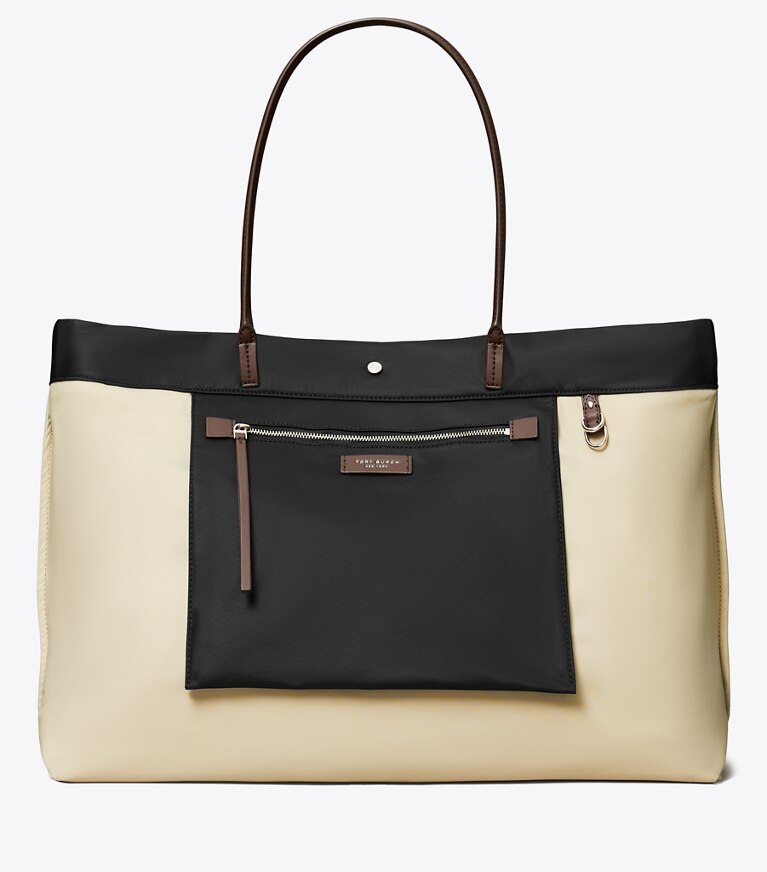 Tory Burch designer tote bags Ella Tote Bag mit Twist-Effekt in Black additional