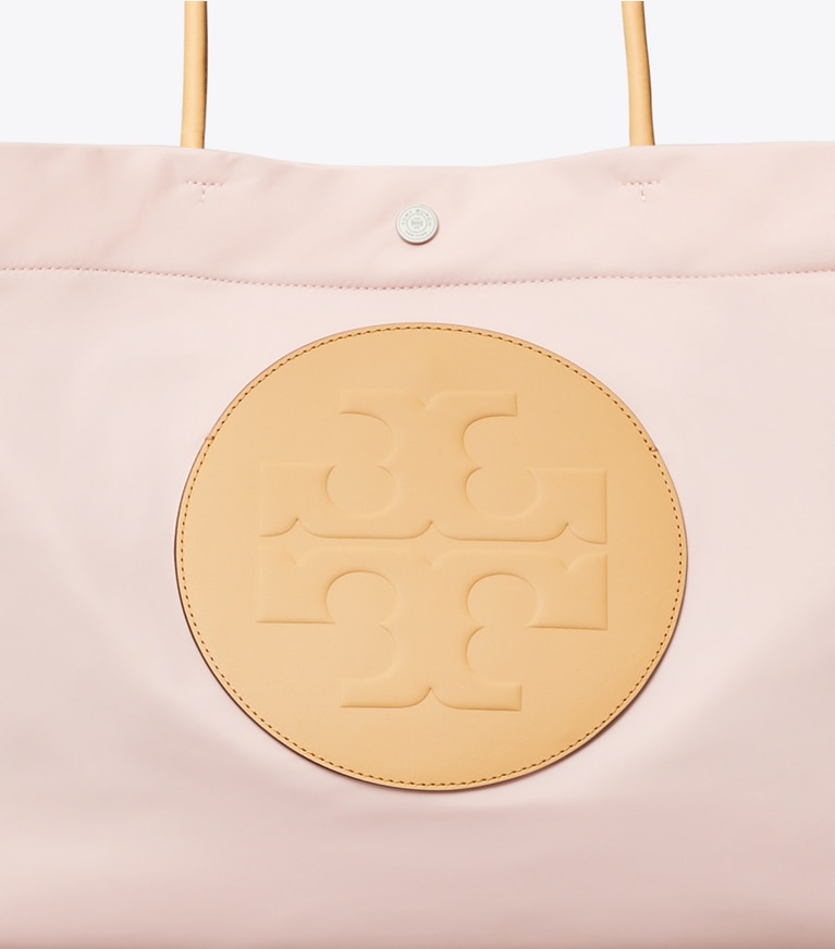 Tory Burch designer tote bags Ella Tote Bag mit Twist-Effekt in ROSE MIST detail