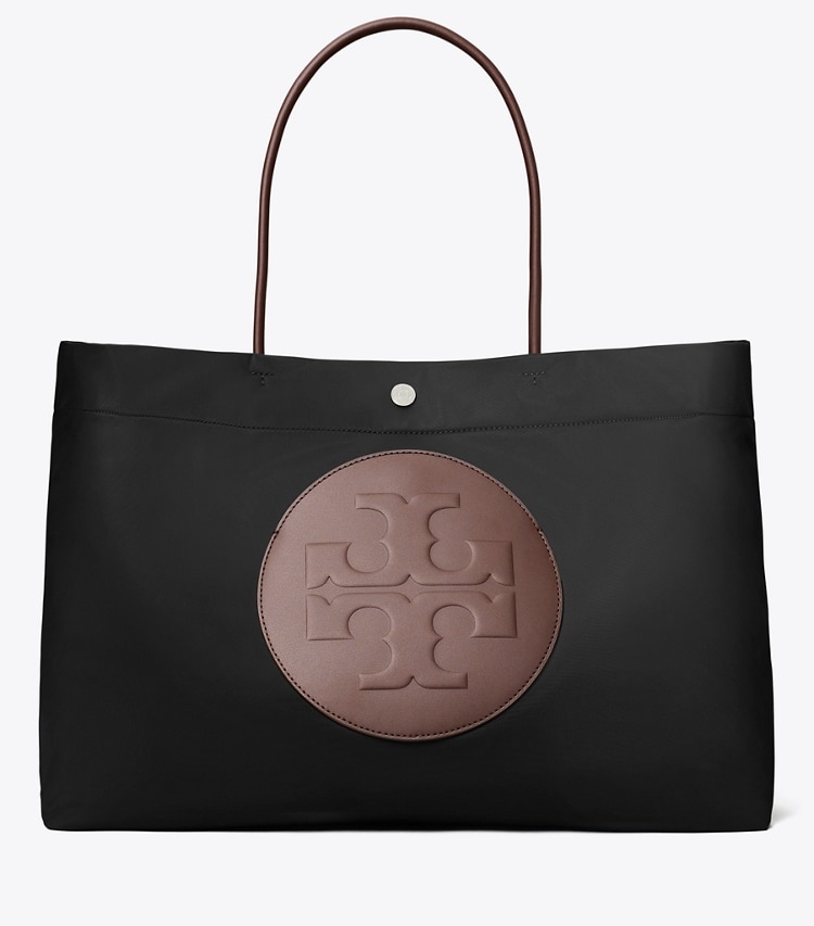 Tory Burch designer tote bags Ella Tote Bag mit Twist-Effekt in Black front