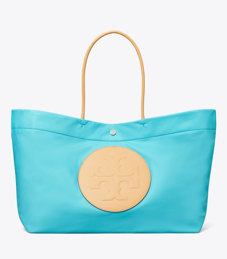 Tory Burch designer tote bags Ella Tote Bag mit Twist-Effekt in Soft Turquoise front