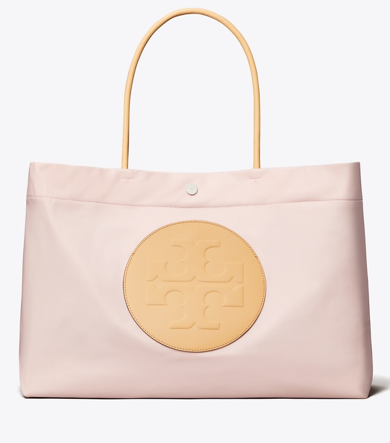 Tory Burch designer tote bags Ella Tote Bag mit Twist-Effekt in ROSE MIST front