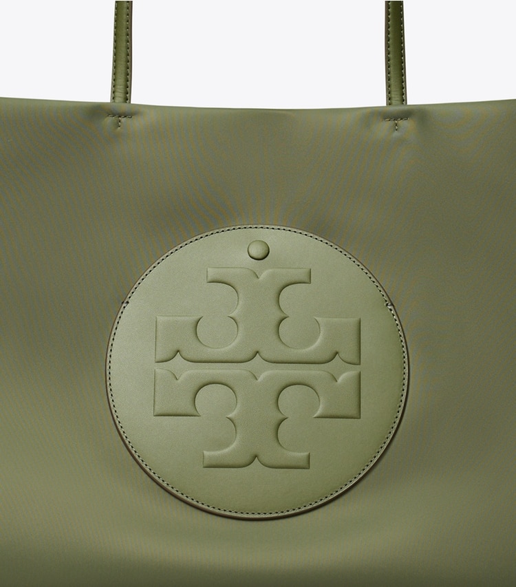 Tory Burch designer tote bags Ella Tote in Olive Green detail