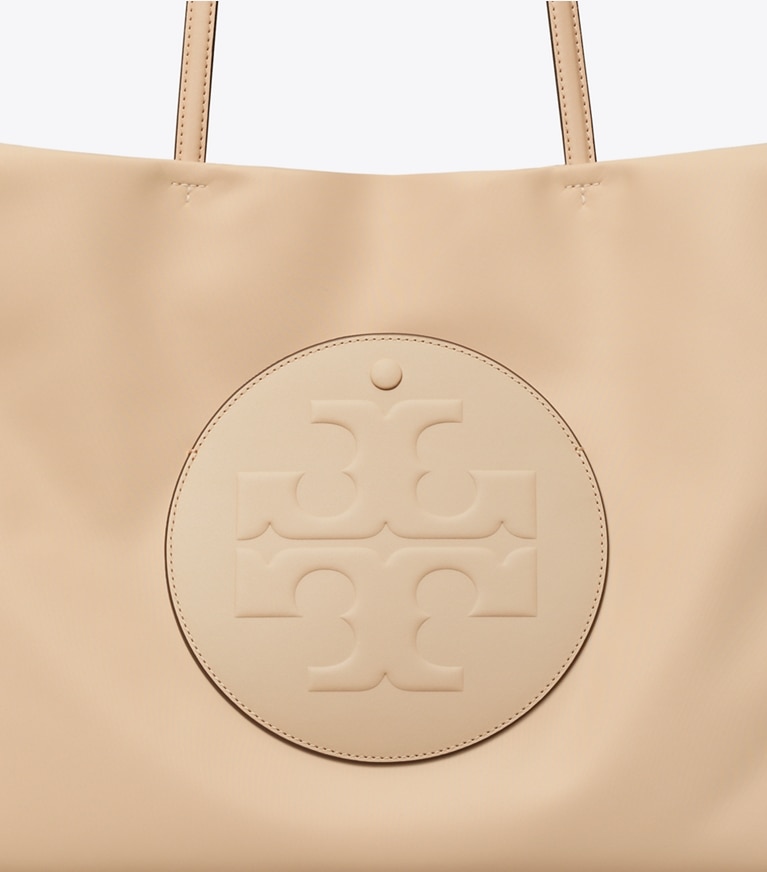 Tory Burch designer tote bags Ella Tote in Rose Silk angle