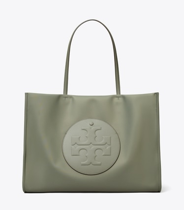 Tory Burch designer tote bags Ella Tote in Stone front