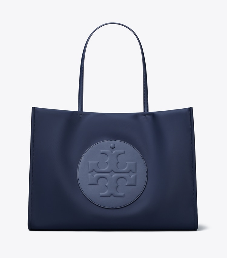 Tory Burch designer tote bags Ella Tote in New Navy front
