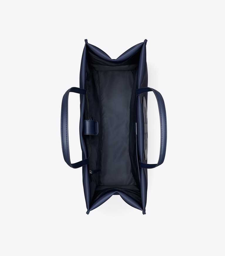 Tory Burch designer tote bags Ella Tote in New Navy angle