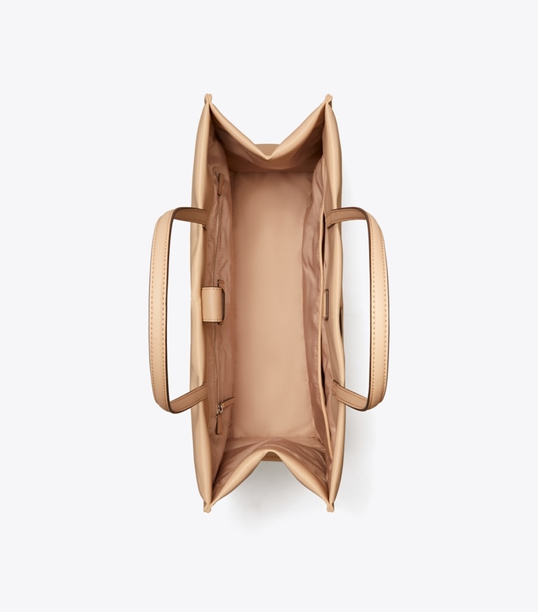 Tory Burch designer tote bags Ella Tote in Rose Silk angle