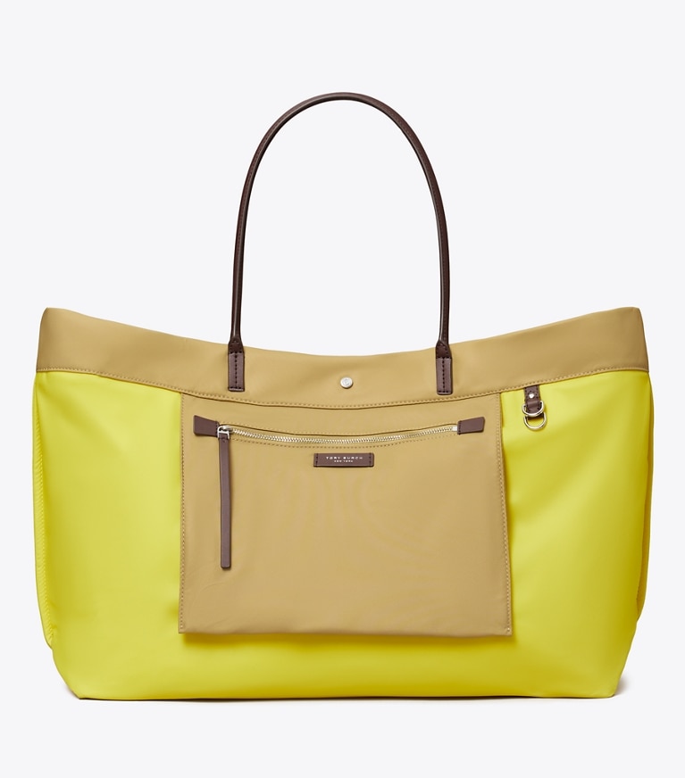 Tory Burch designer tote bags Ella Twist Reversible Tote in Wheat additional