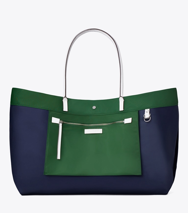 Tory Burch designer tote bags Ella Twist Reversible Tote in Basil additional