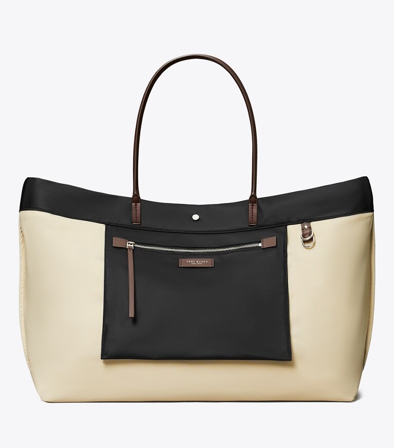 Tory Burch designer tote bags Ella Twist Tote in Black additional