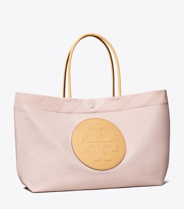 Tory Burch designer tote bags Ella Twist Tote in ROSE MIST angle